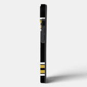 Zwart Gold White Team Jersey Case-Mate iPhone Case (Achterkant / Links)