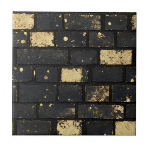 Zwart Golden Brock patroon Tegeltje