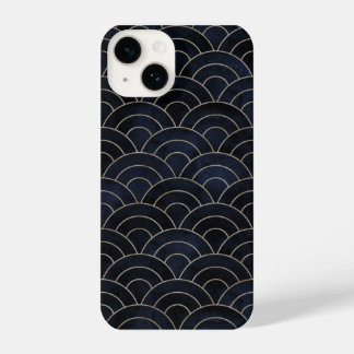 Zwart golfpatroon iPhone 14 hoesje