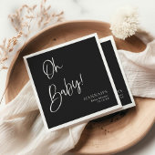 Zwart Gotisch en Moody Halloween Baby shower Servet