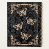  Zwart Gotische  Moth Custom Naam Planner (Achterkant)