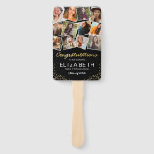 Zwart Goud 2025 Afstuderen Foto Handwaaier (Voorkant)