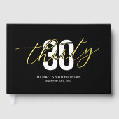 Zwart Goud 30e verjaardag Gastenboek (Voorkant)