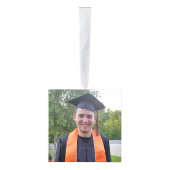 Zwart & Goud AFSTUDEERDER 5-Foto Keepsake Kubus Ornament (Rechts)