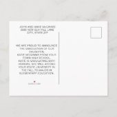 Zwart Goud Afstuderen Fotoklasse 2024 Aankondigingskaart (Achterkant)