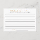 Zwart goud Afstuderen woorden van Afstuderen Informatiekaartje (Achterkant)