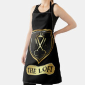 Zwart & Goud Barber Shop Schort (Insitu)