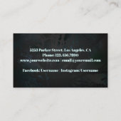 Zwart Goud Caduceus Symbool Medisch Visitekaartje (Achterkant)