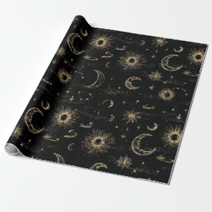 Zwart goud celinaatpapier cadeaupapier