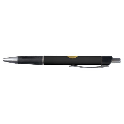 Zwart Goud Custom Monogram Initialen Naam Luxury Pen (Bodem)