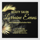 Zwart Goud Elegant  Raamsticker (Vel)