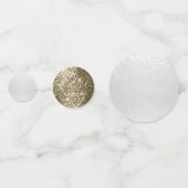 Zwart, goud en witte glitter confetti (Voorkanten)