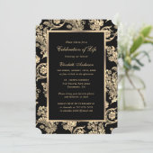 Zwart Goud  Fotoviering van het Leven Kaart (Staand voorkant)