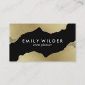 Zwart goud gedoopt | Visitekaartje (Voorkant)