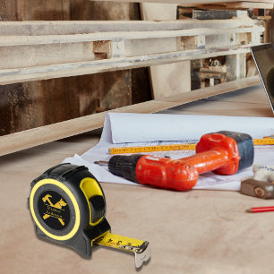 Zwart goud gereedschap thuis reparaties naam rolmaat