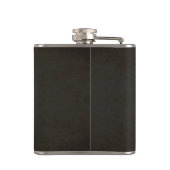 Zwart & Goud Glitter Look Best Man Flask Heupfles (Achterkant)