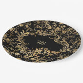 Zwart goud  goud  goud papieren bordje (Gekanteld)