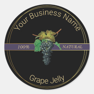 Zwart & Goud Grape Jelly Product Label