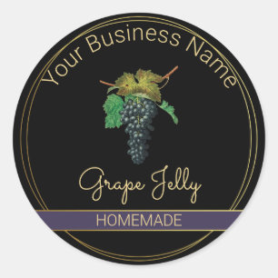 Zwart & Goud Grape Jelly Product Label