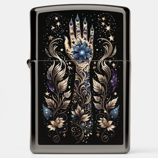 Zwart & Goud Hand Tattoo (Front)