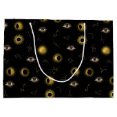 Zwart Goud Hemelse Zon & Maan Zodiac Oog Groot Cadeauzakje (Achterkant)
