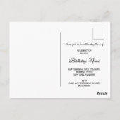 Zwart Goud & Juweel Luipaard Ansichtkaart Briefkaart (Achterkant)