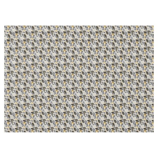 Zwart Goud Kerstmis Merry Pattern#21 ID1009 Tafelkleed (Voorkant (Horizontaal))