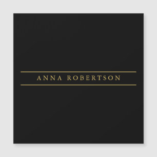 Zwart Goud Kleuren Professioneel Chic Minimalist