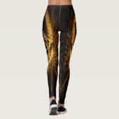Zwart & Goud Leggings "Golden Elegance" (Achterkant)