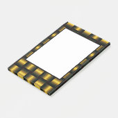 Zwart Goud Lijst Post-it® notes (Schuin)