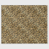 Zwart Goud Luipaard Jachtluipaard Dierenprint Cadeaupapier (Vlak)