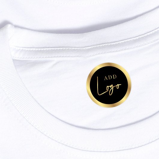 Zwart & Goud Lux Boutique Logo Waterdichte Kleding Labels
