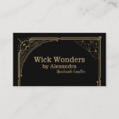 Zwart Goud Magische Apothecary Kaars Visitekaartje (Voorkant)