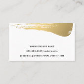 Zwart goud marmer | Goud geborsteld | Lux Visitekaartje (Achterkant)