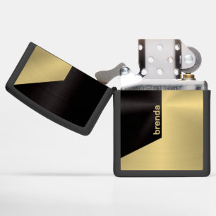 Zwart Goud Metallic Geometrische Textuur Achtergro