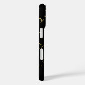 Zwart & Goud Modern Hemellicke Maan Sterren Case-Mate iPhone Case (Achterkant / Rechts)