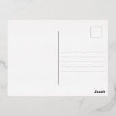 Zwart Goud Modern Script | Dank u Folie Kaarten (Achterkant)