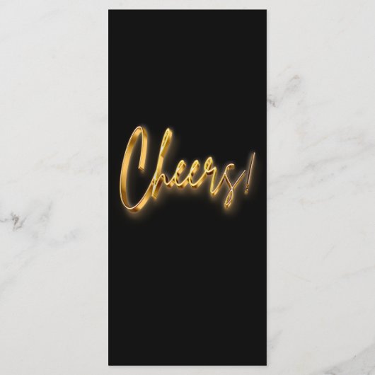 Zwart & Goud Programma 3d Goud Tex Minimalistisch  (Achterkant)