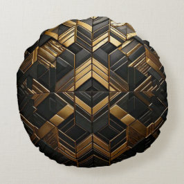 Zwart Goud Retro Kussen 