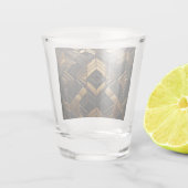 Zwart Goud Retro Shot Glas (Achterkant)