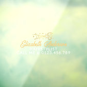 Zwart & Goud Retro Typografie Kapper Auto Raamsticker (Vel 3)