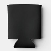 Zwart Goud Script minimalistische bruiloft Blikjeskoeler (Achterkant)