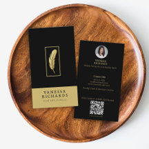 Zwart & Goud Veer Ontwerp Notaris QR Code