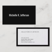 Zwart | Goud Visitekaartje (Voorkant / Achterkant)