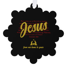 Zwart Goud VOOR ONS JESUS Kerstmis