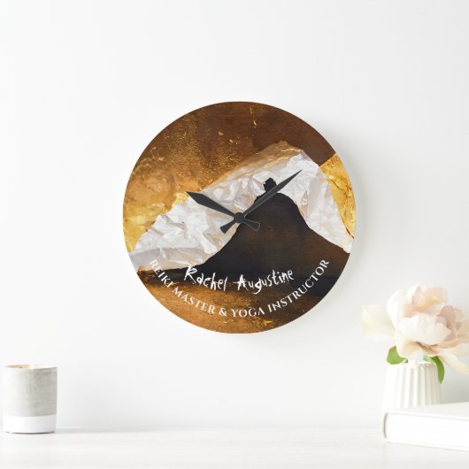 Zwart Goud Yoga Meditatie Instructeur Reiki Master Grote Klok (Huis)