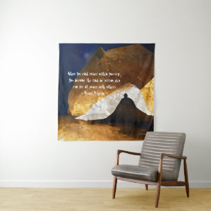 Zwart Goud Yoga Meditatie Instructeur Reiki Master Wandkleed