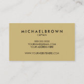 Zwart-goudanker Visitekaartje (Achterkant)