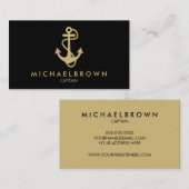 Zwart-goudanker Visitekaartje (Voorkant / Achterkant)
