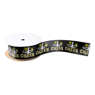 Zwart-goudcheerleading Satin Ribbon Lint